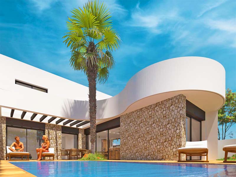 Ibiza stijl villa Rojales