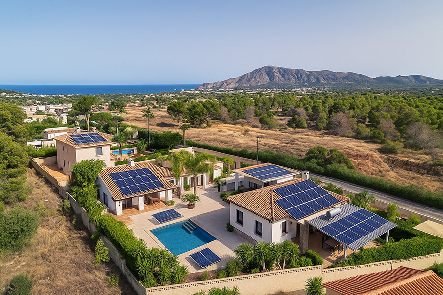 Energiezuinige villa in Spanje met zonnepanelen