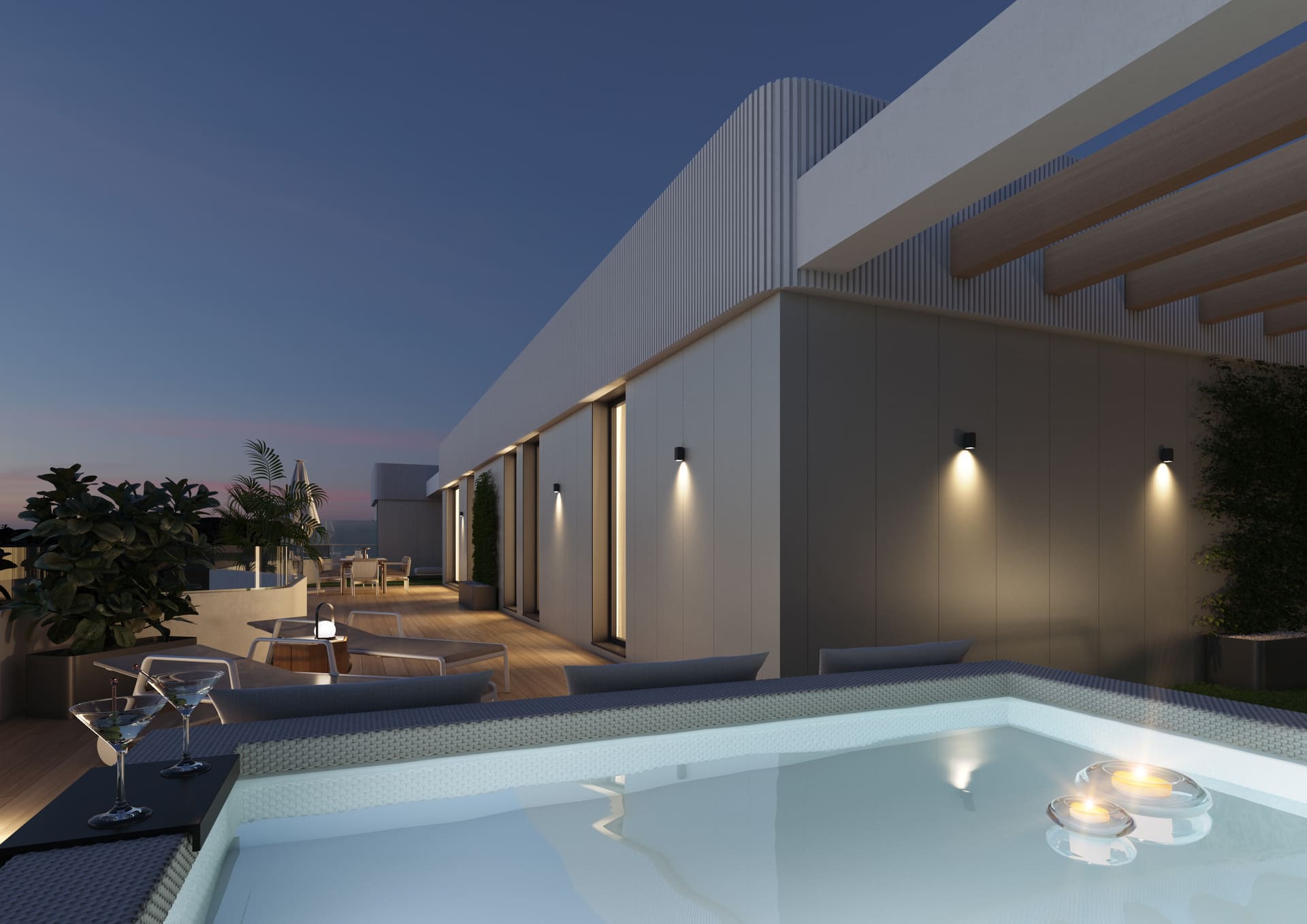 Nieuwbouw penthouse in Las Lagunas de Mijas
