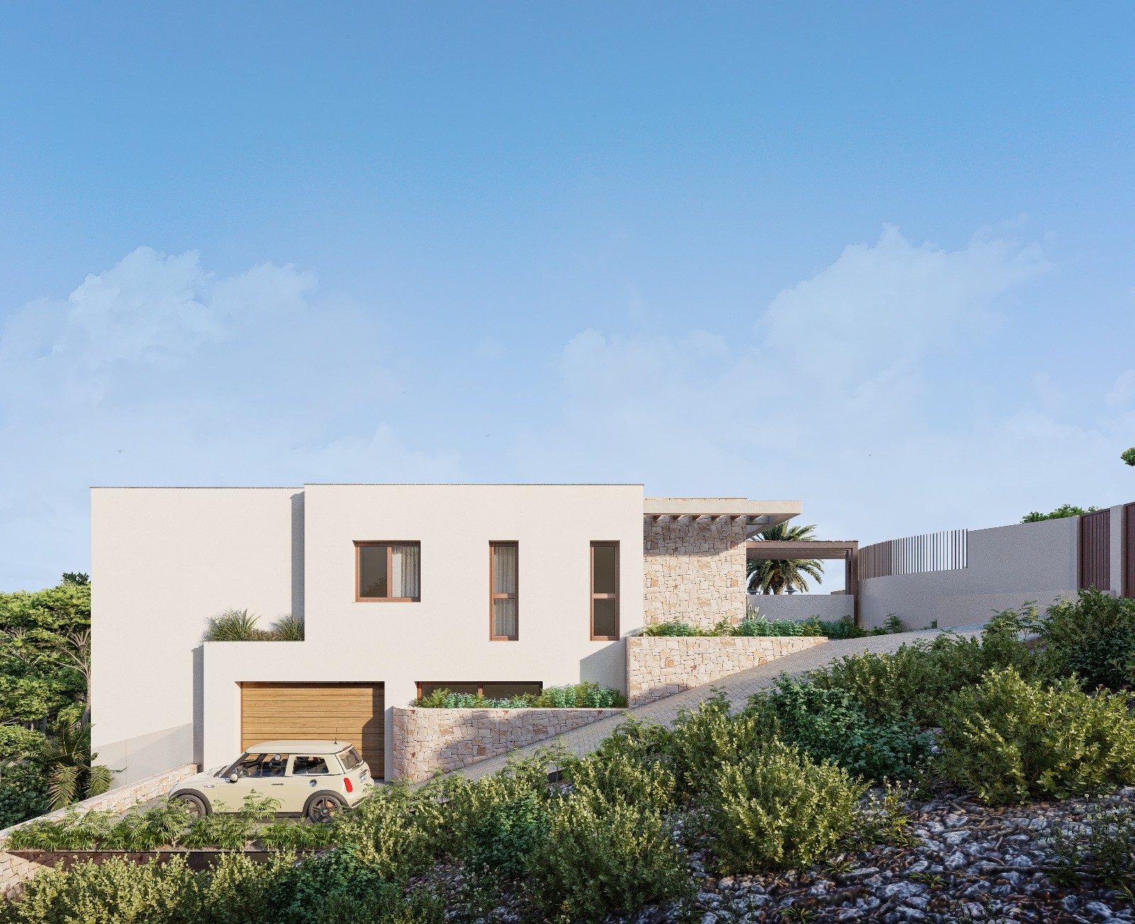 Modern villa project in Calpe met spectaculair uitzicht