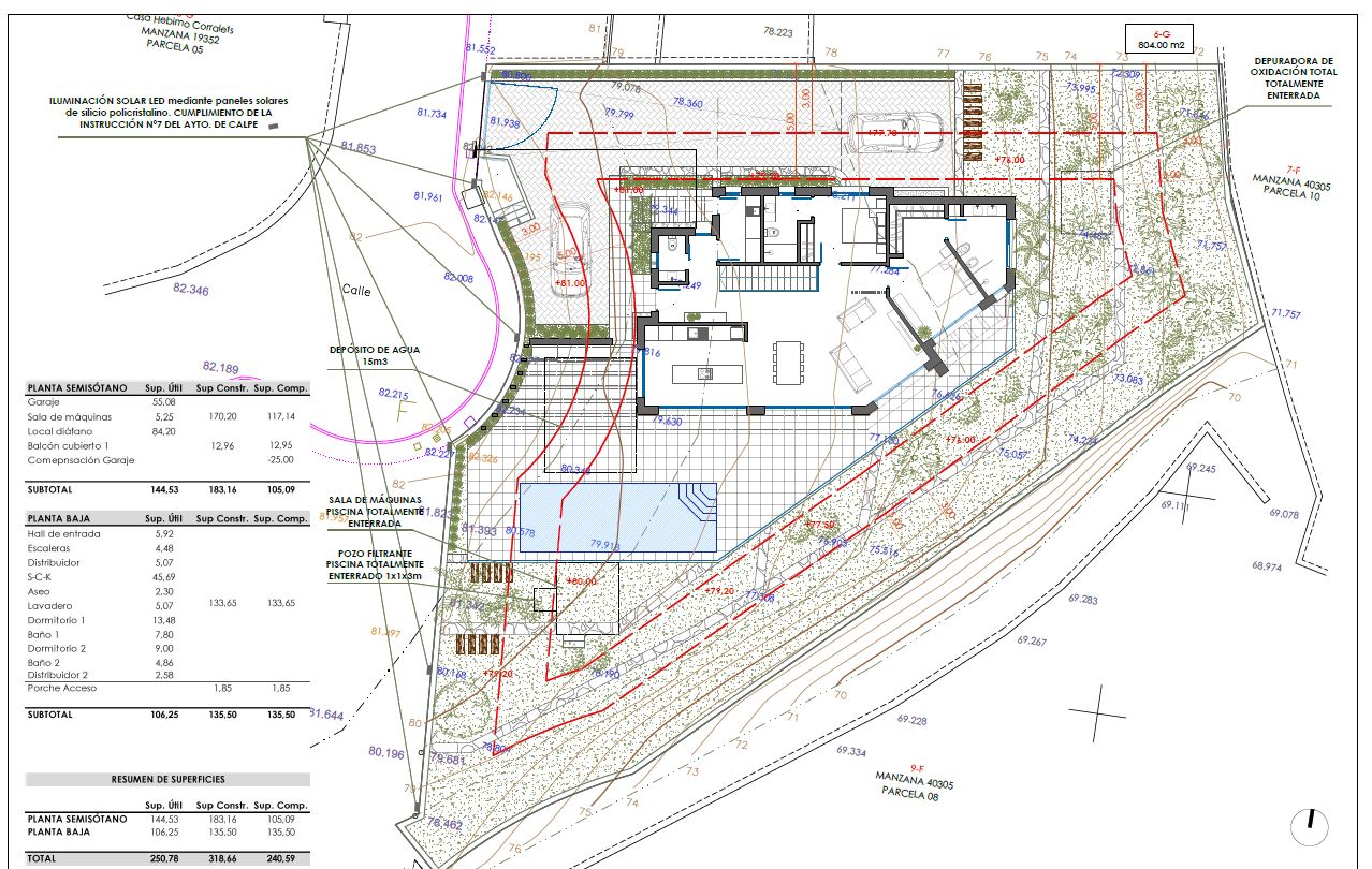 Modern villa project in Calpe met spectaculair uitzicht
