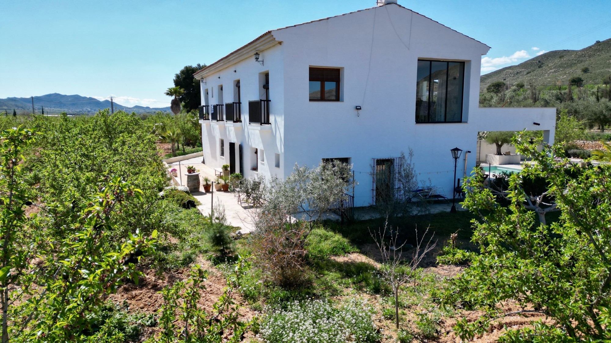 Finca-stijl villa op een enorm landgoed in de Hondón Vallei