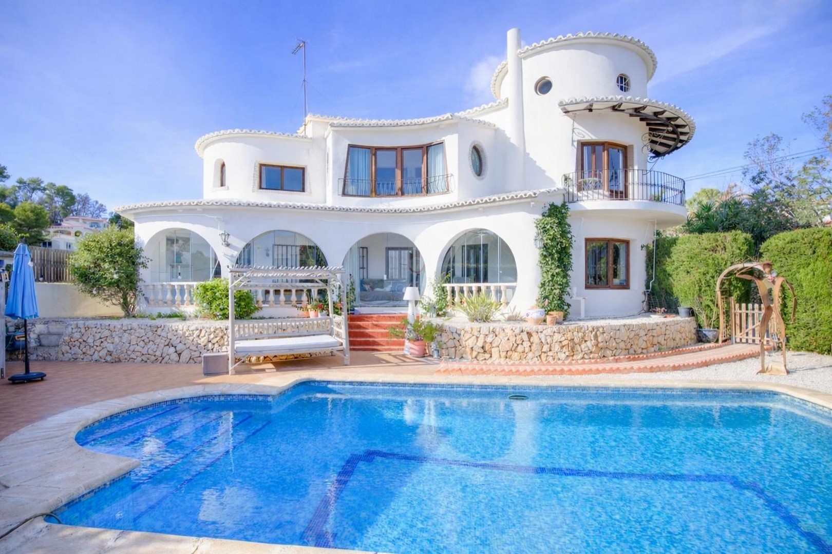 Villa met zeezicht en op loopafstand strand in Benissa