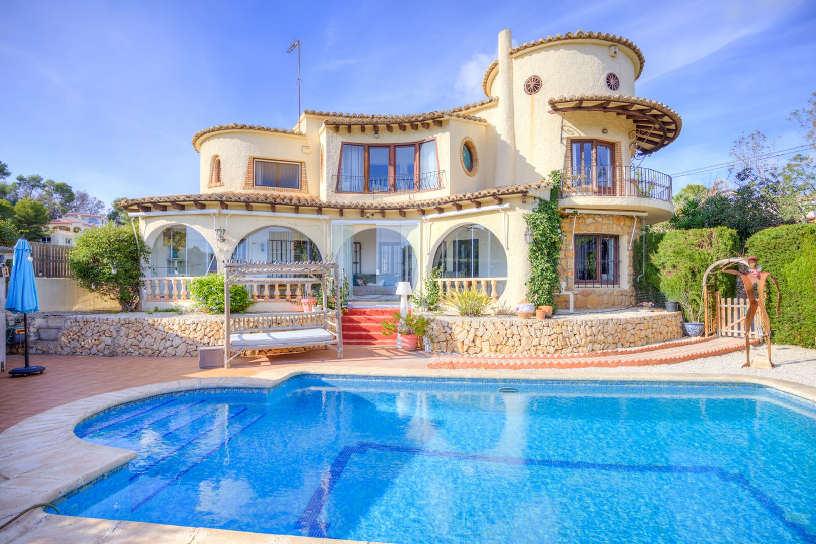 Villa met zeezicht en op loopafstand strand in Benissa