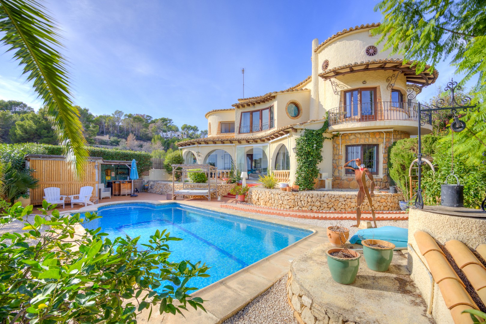 Villa met zeezicht en op loopafstand strand in Benissa