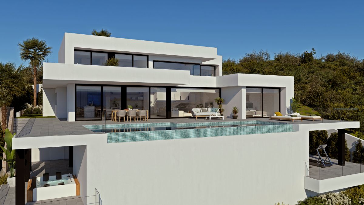 Luxe Nieuwbouw Villa met zeezicht te koop in Benitachell