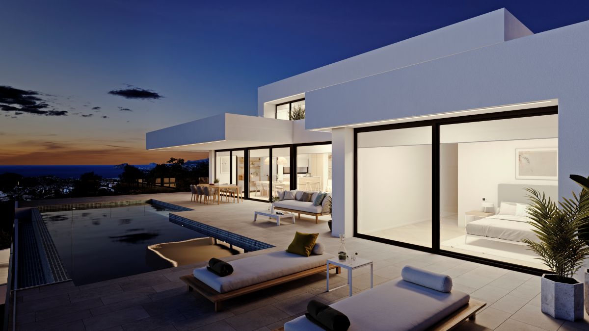 Luxe Nieuwbouw Villa met zeezicht te koop in Benitachell