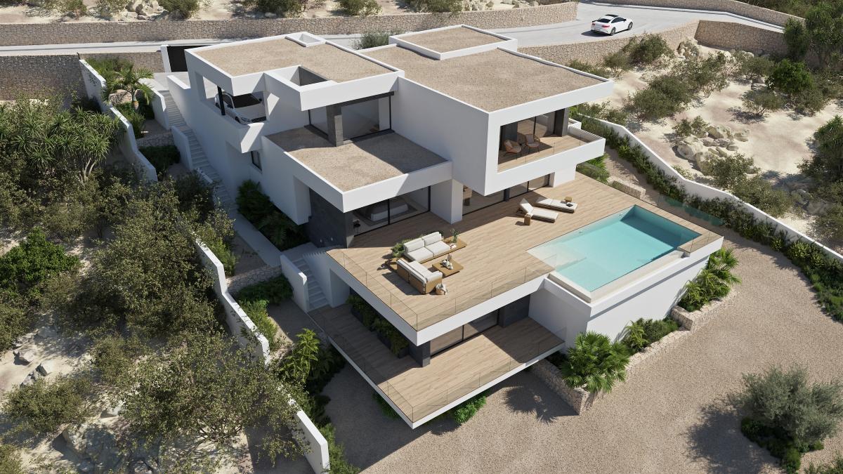 Luxe Nieuwbouw Villa met zeezicht te koop in Benitachell