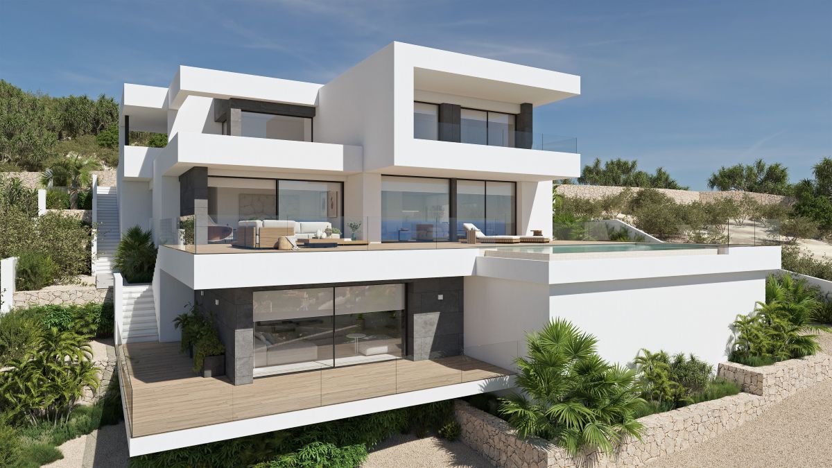 Luxe Nieuwbouw Villa met zeezicht te koop in Benitachell