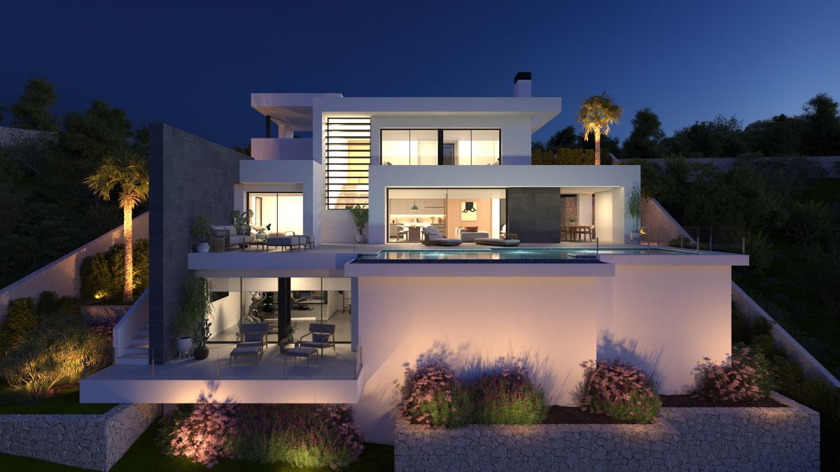 Luxe Nieuwbouw Villa met zeezicht te koop in Benitachell