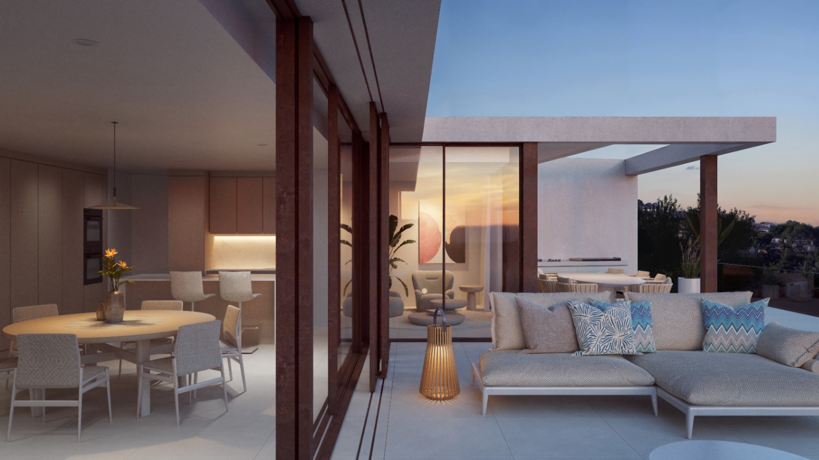 Nieuwbouw luxe Ibiza stijl villa te koop in Benissa