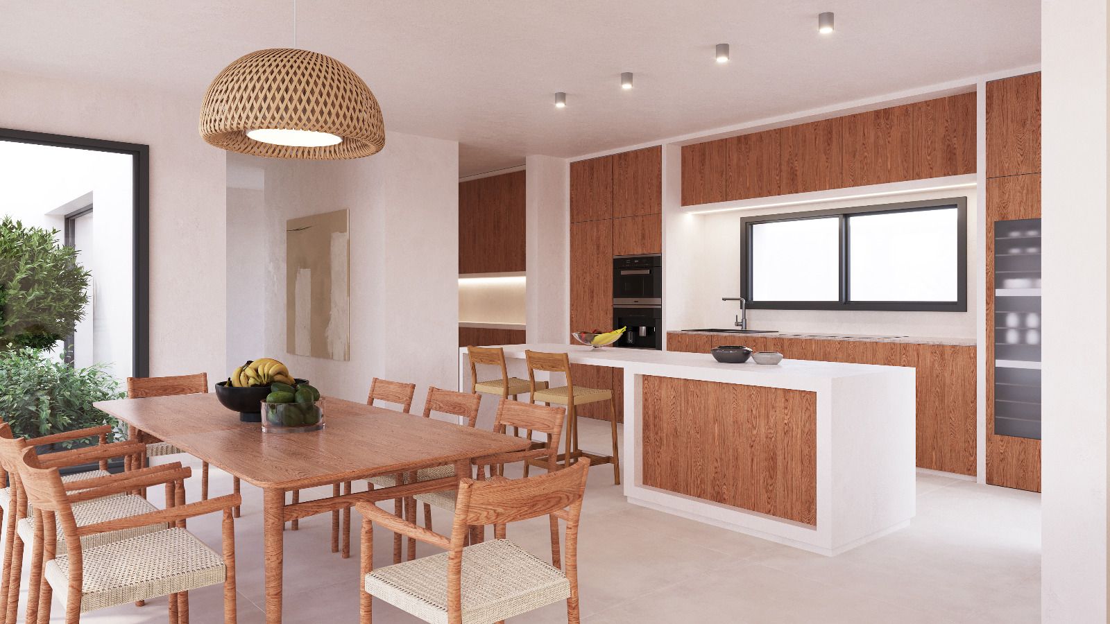 Ibiza-stijl villa met zeezicht in Moraira