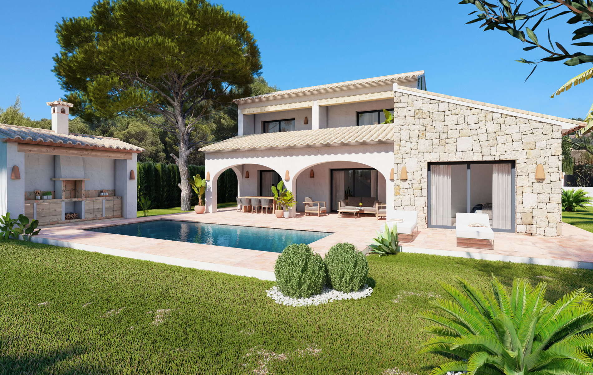Traditionele nieuw te bouwen villa in Javea