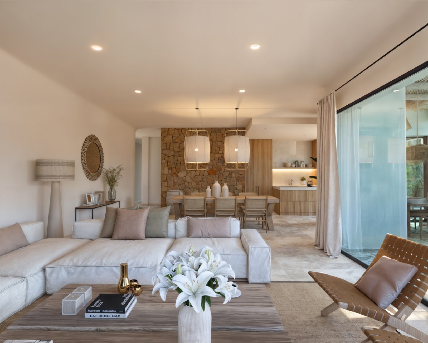 Nieuw te bouwen Ibiza stijl villa in Javea