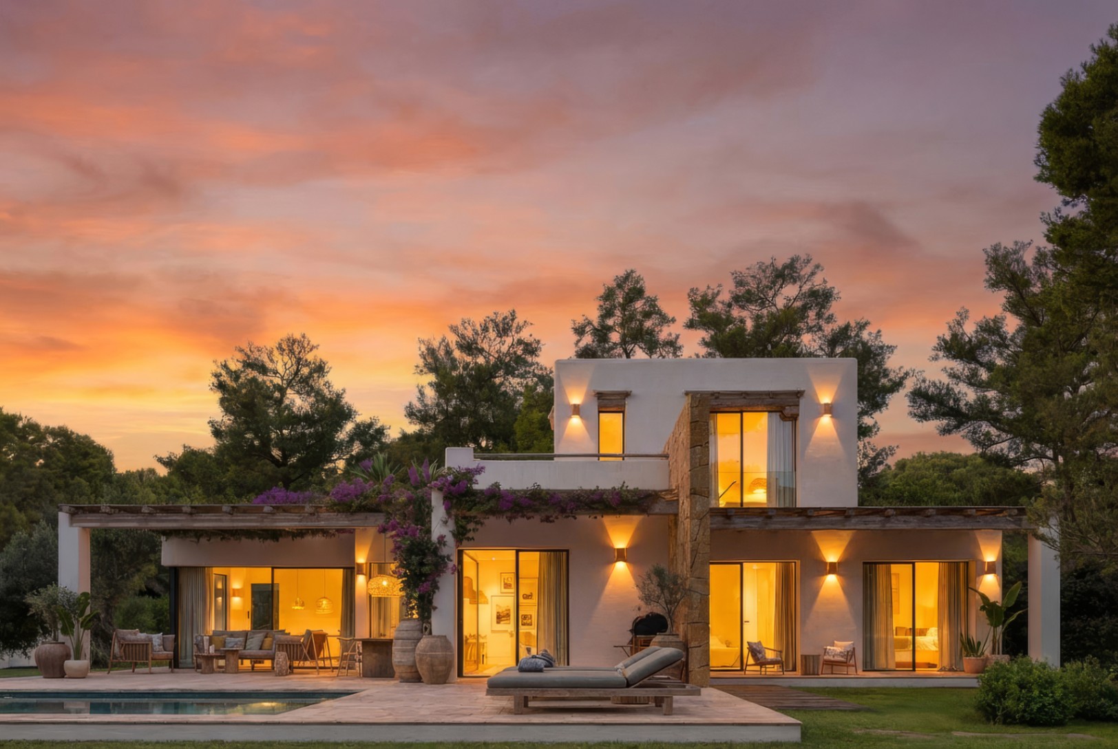 Nieuw te bouwen Ibiza stijl villa in Javea