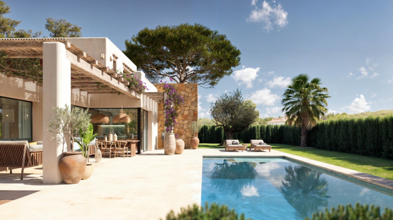 Nieuw te bouwen Ibiza stijl villa in Javea