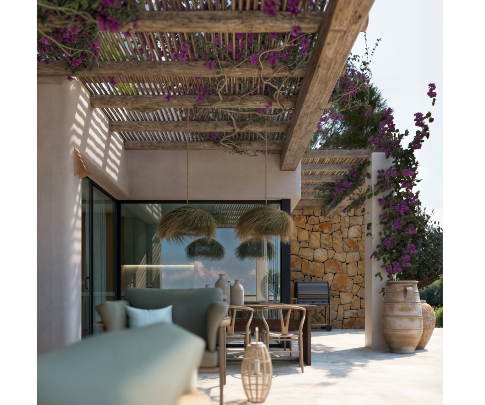 Nieuw te bouwen Ibiza stijl villa in Javea