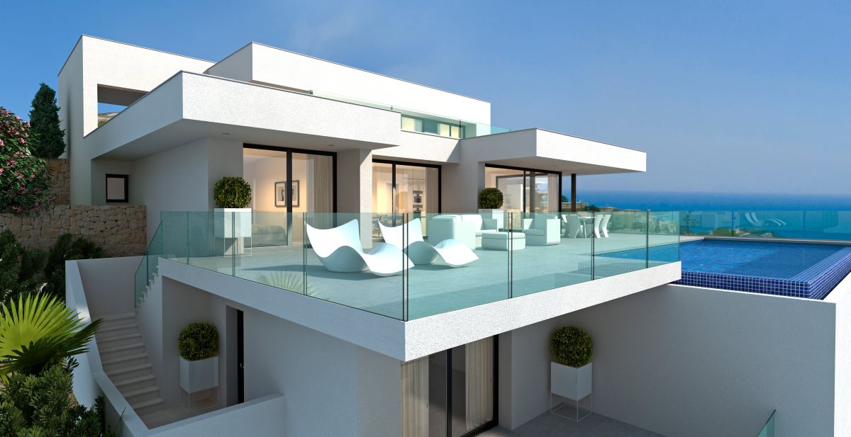 Luxe Nieuwbouw Villa met zeezicht te koop in Benitachell
