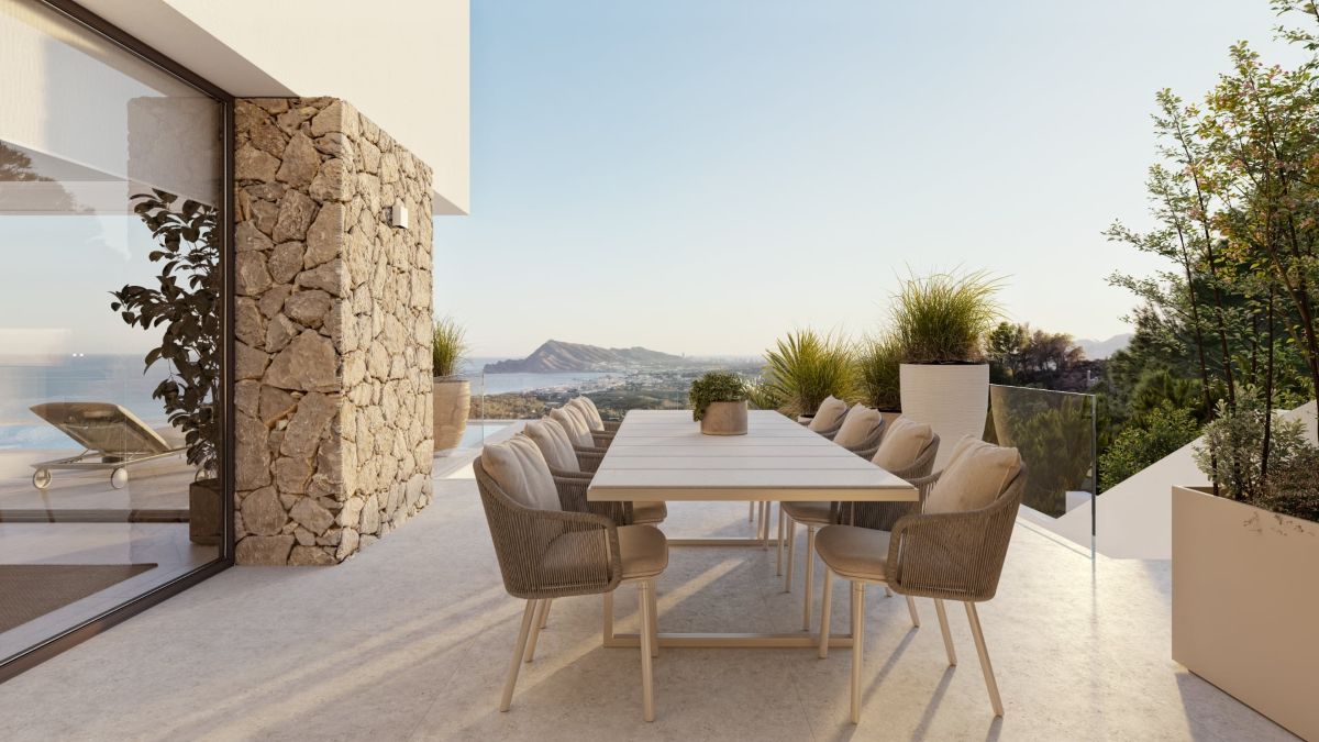 Luxe Nieuwbouw Villa met zeezicht te koop in Altea