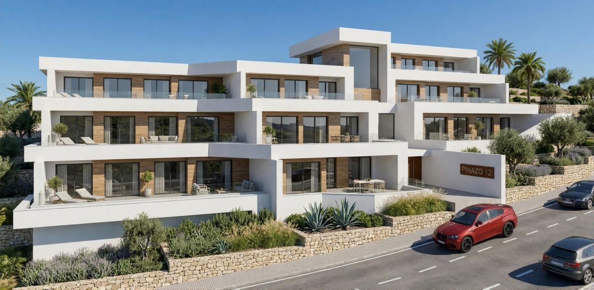 Luxe Nieuwbouw Appartement met zeezicht te koop in Benitachell