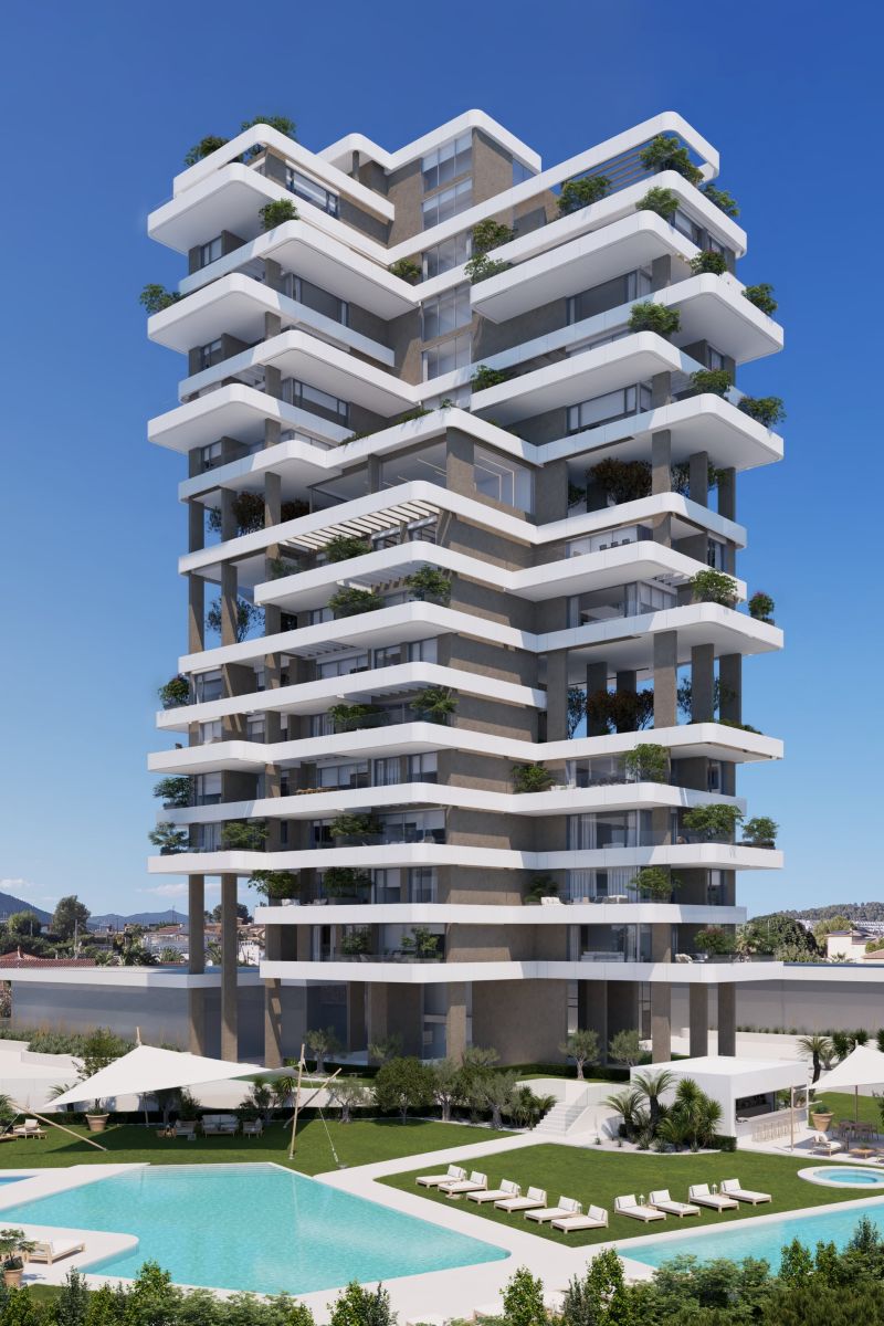 Luxe Nieuwbouw Appartement met zeezicht te koop in Calpe