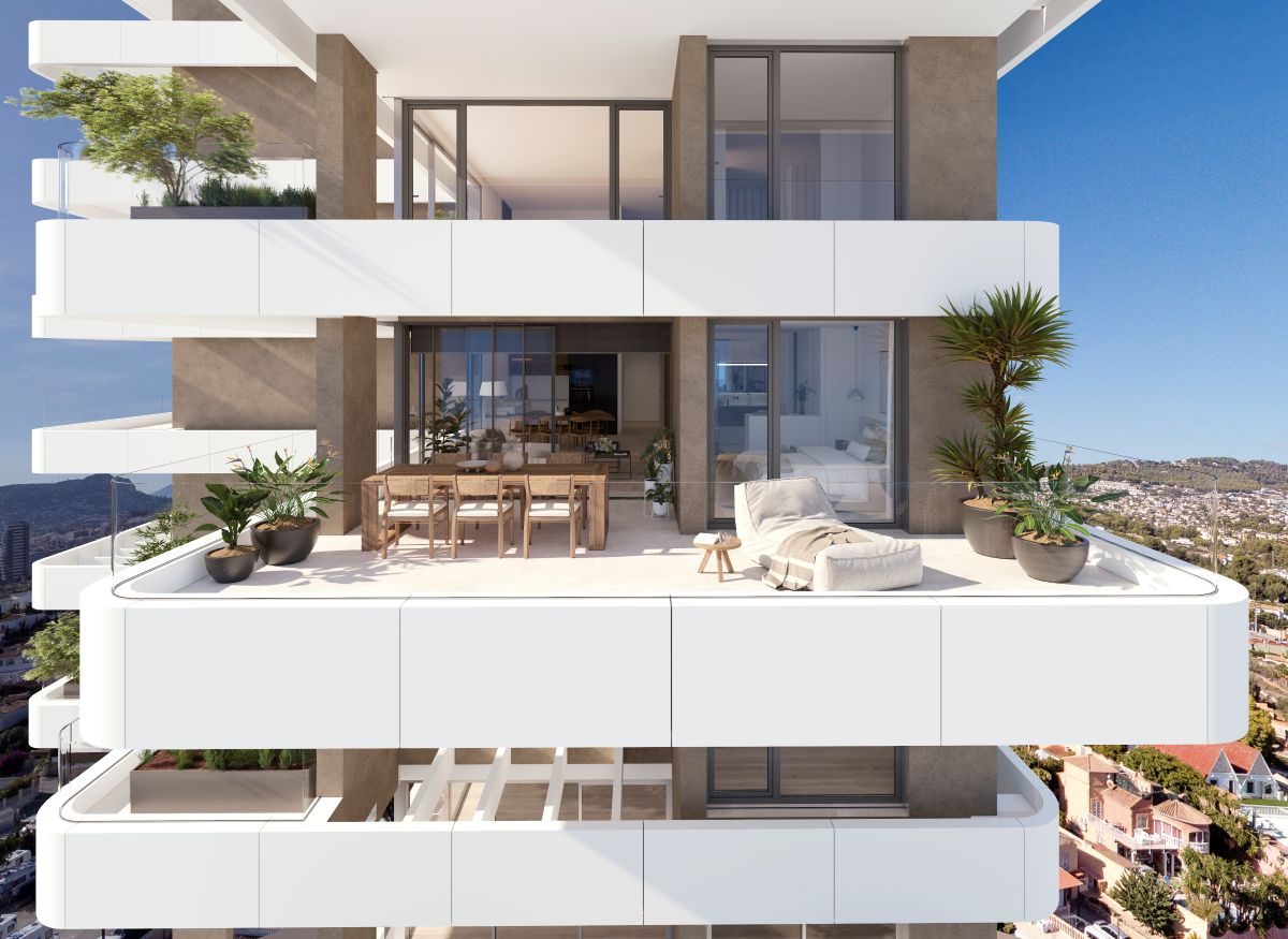Luxe Nieuwbouw Appartement met zeezicht te koop in Calpe