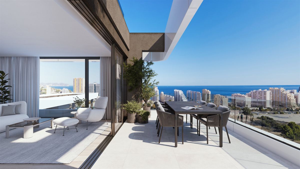 Luxe Nieuwbouw Appartement met zeezicht te koop in Calpe