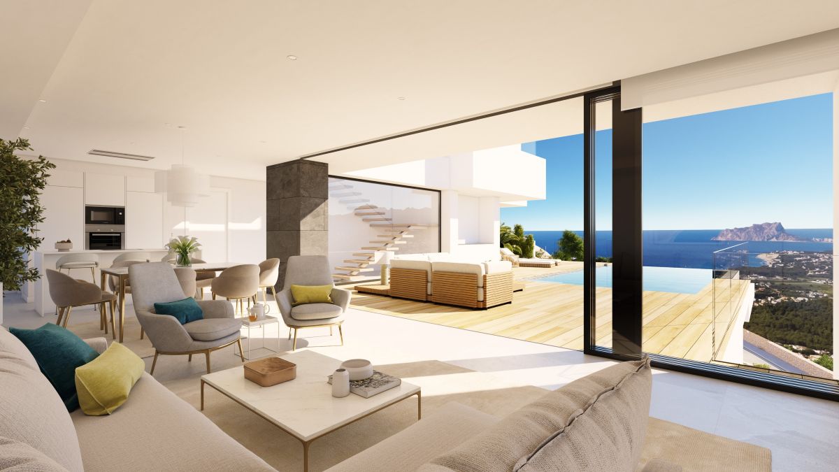 Luxe Nieuwbouw Villa met zeezicht te koop in Benitachell