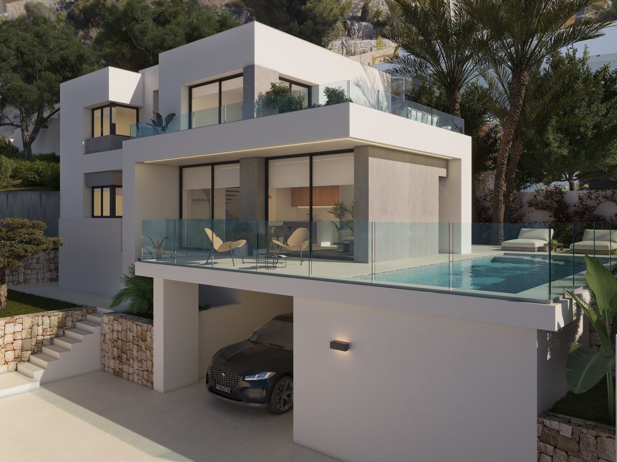 Luxe Nieuwbouw Villa met zeezicht te koop in Benitachell