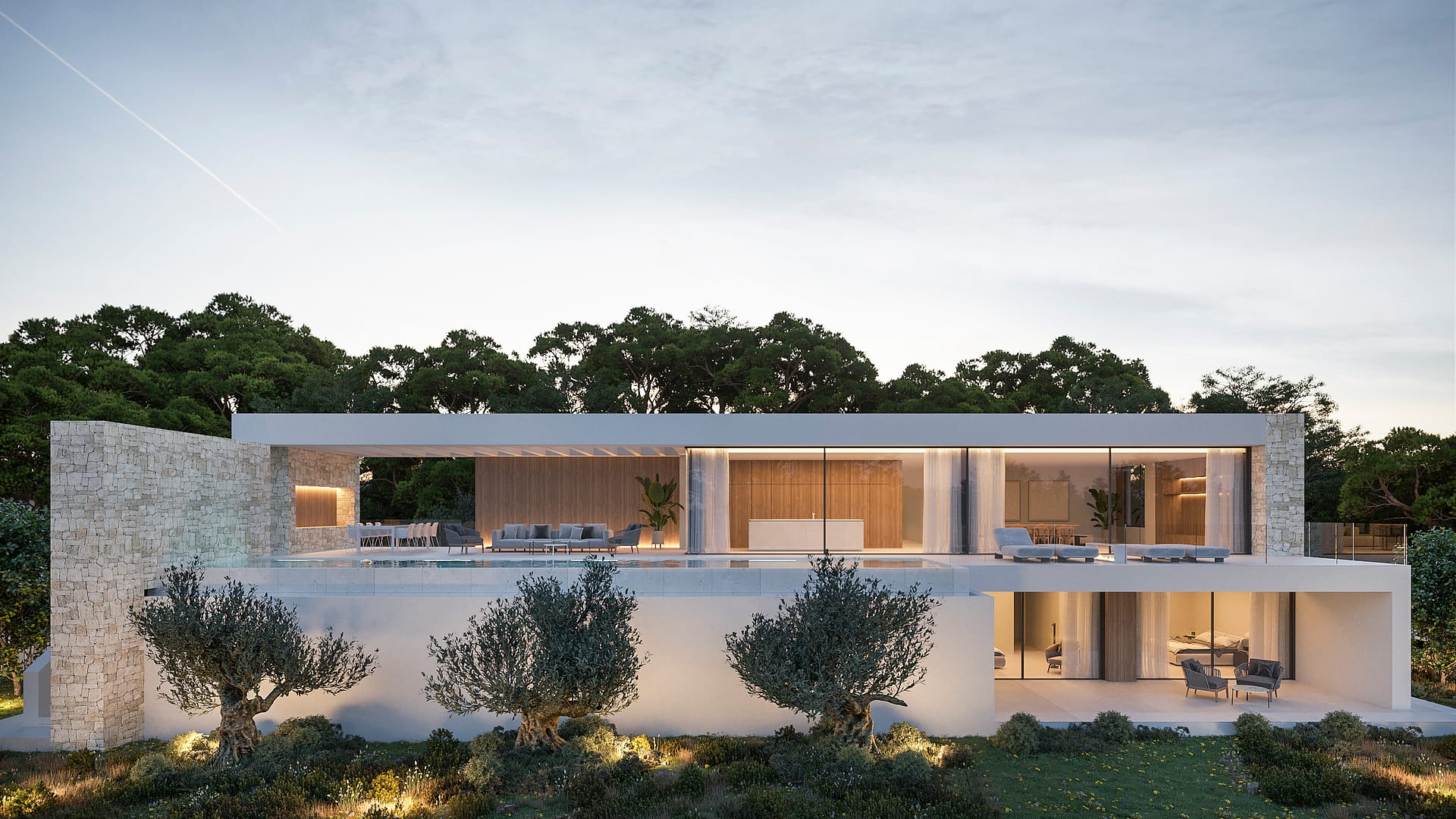Nieuwbouw luxe villa met zeezicht in Moraira