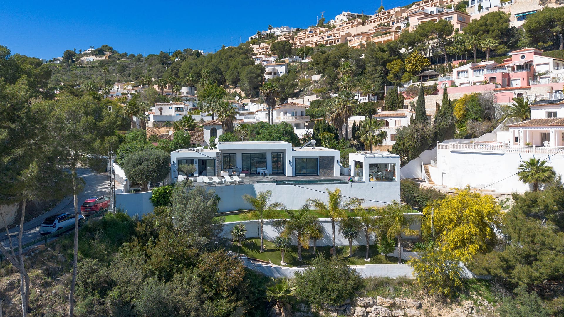 Luxe villa met panoramisch zeezicht in Moraira
