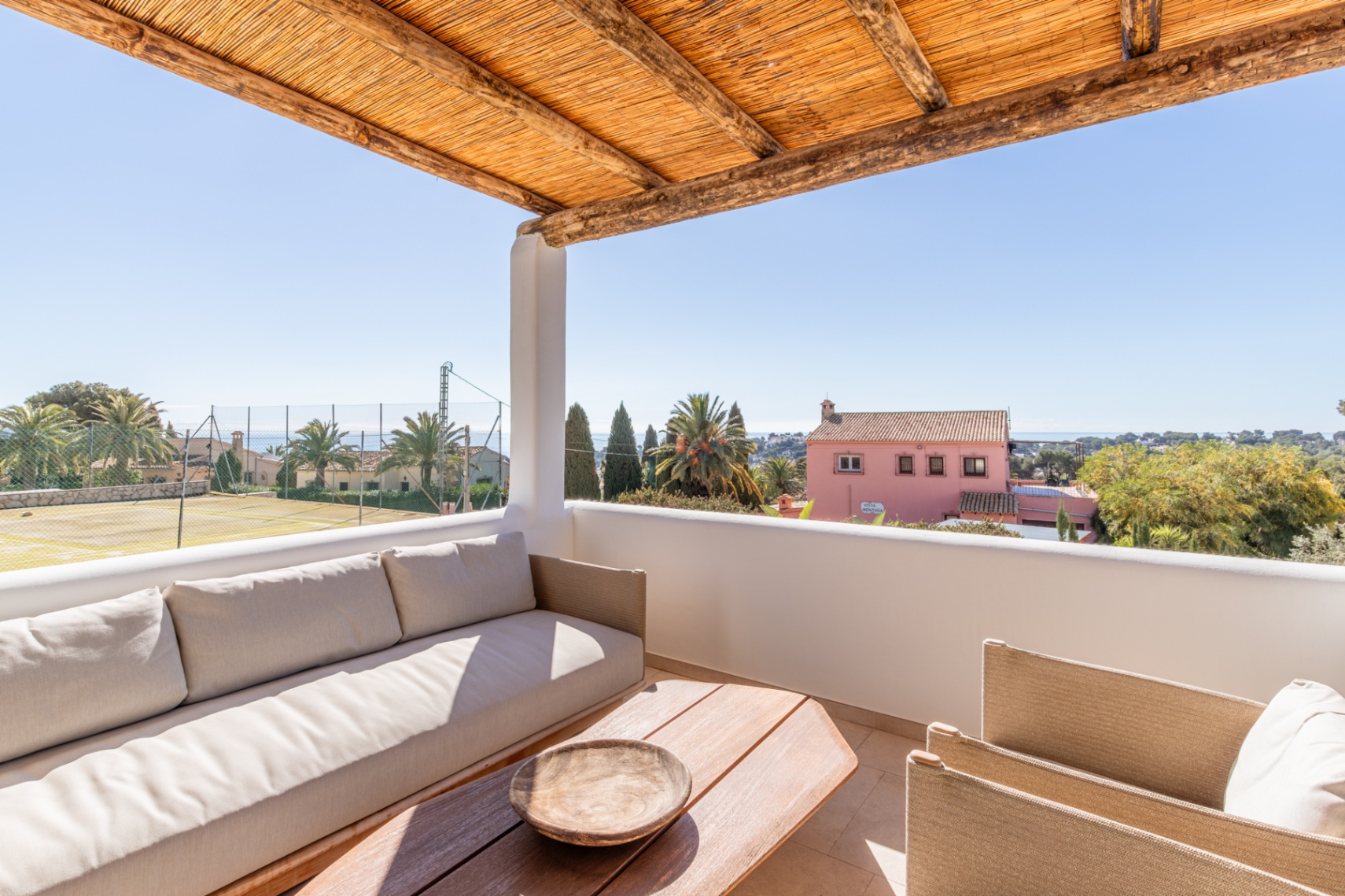Exclusieve Ibiza-stijl nieuwbouwvilla met zeezicht in Moraira