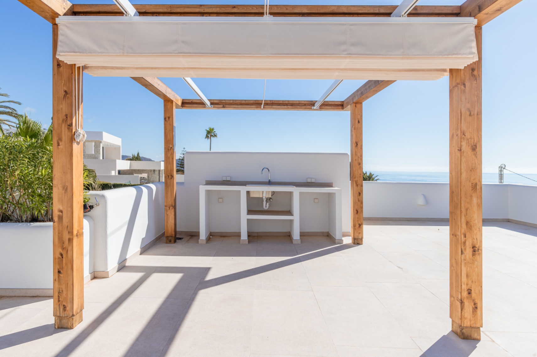 Exclusieve Ibiza-stijl nieuwbouwvilla met zeezicht in Moraira