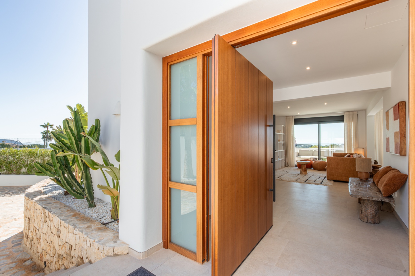 Exclusieve Ibiza-stijl nieuwbouwvilla met zeezicht in Moraira
