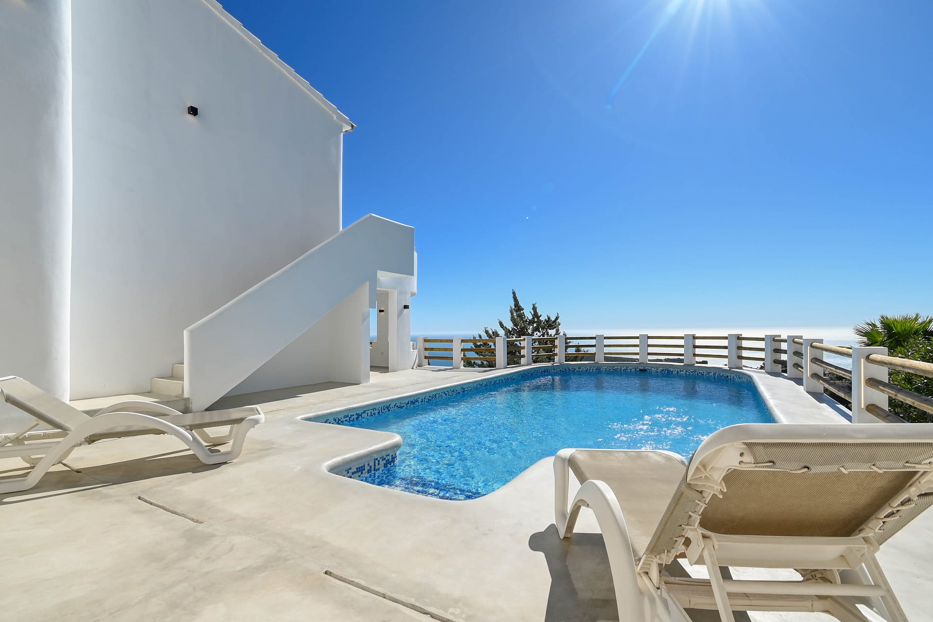 Ibiza stijl villa met panoramisch uitzicht in Benitachell