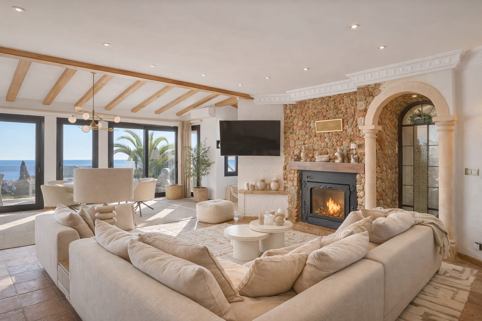 Uitzonderlijke villa met zeezicht van Moraira tot Calpe in Benissa