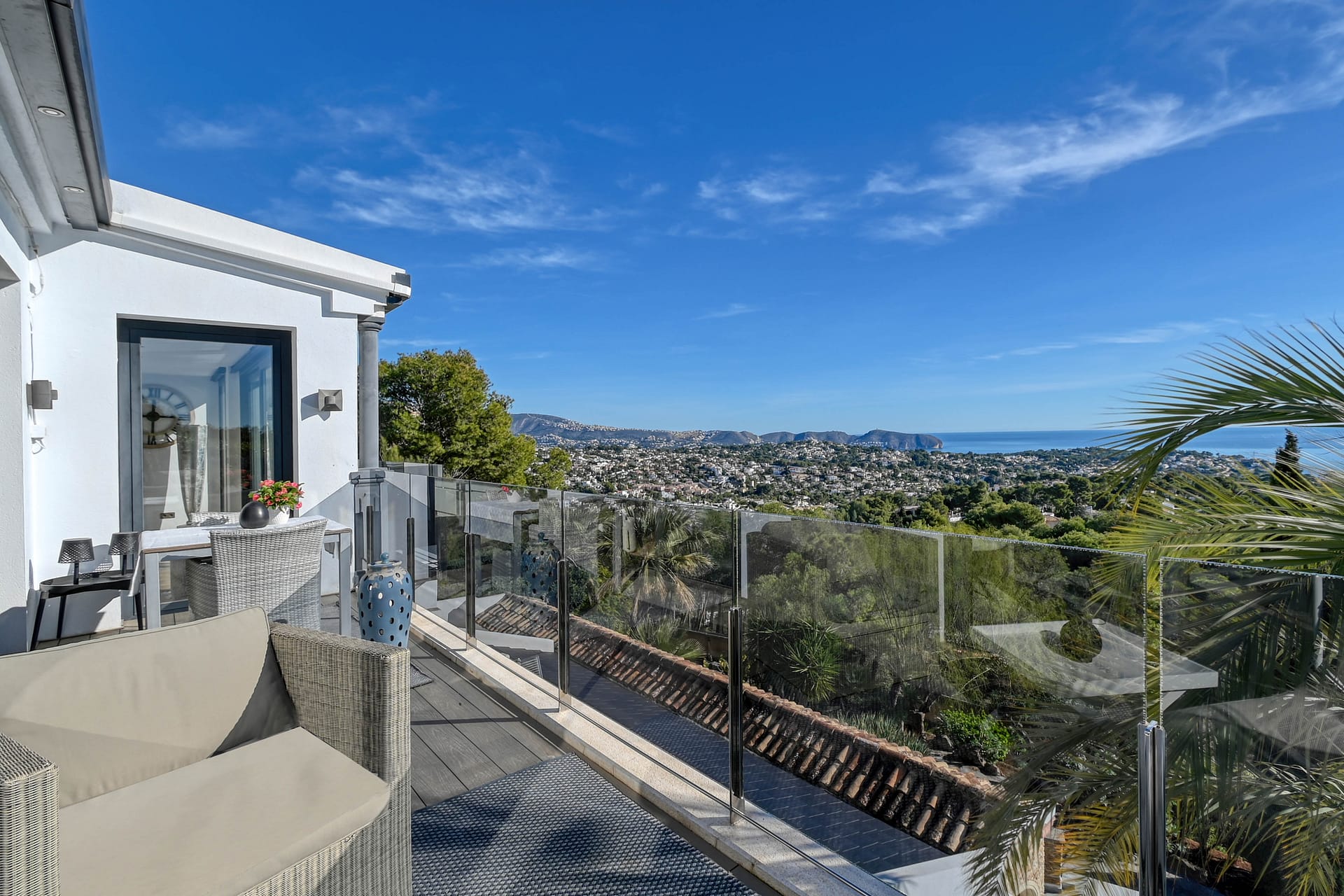 Uitzonderlijke villa met zeezicht van Moraira tot Calpe in Benissa