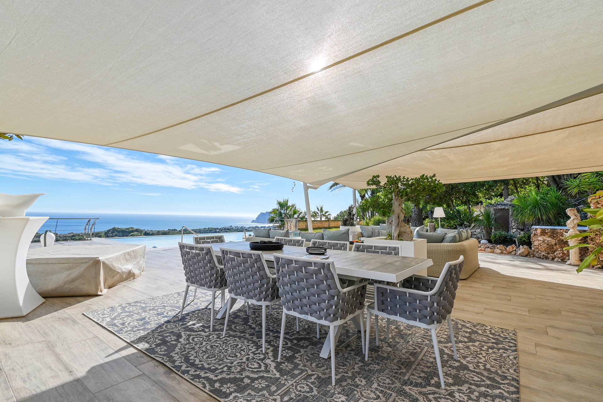 Uitzonderlijke villa met zeezicht van Moraira tot Calpe in Benissa