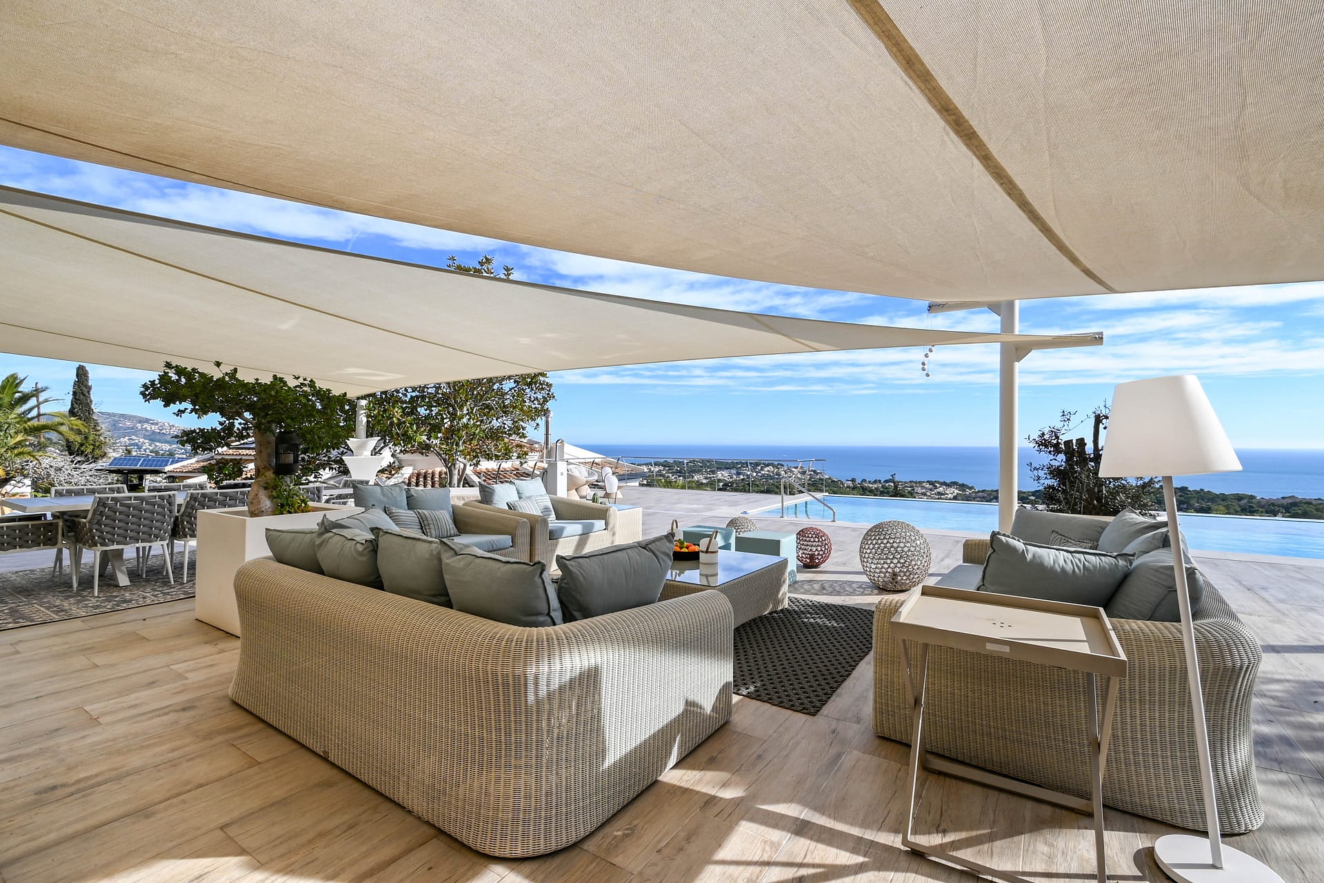 Uitzonderlijke villa met zeezicht van Moraira tot Calpe in Benissa
