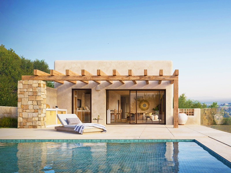 Ibiza stijl villa te koop in Moraira