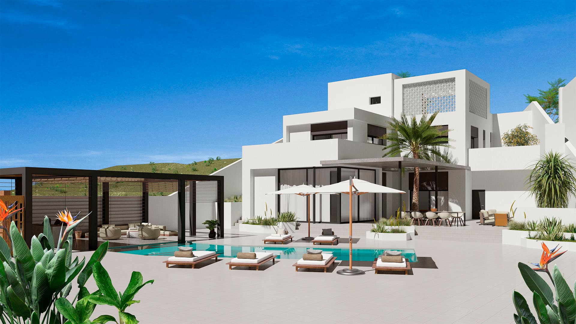 Exclusieve luxe villa met lift en privé zwembad in La Marina