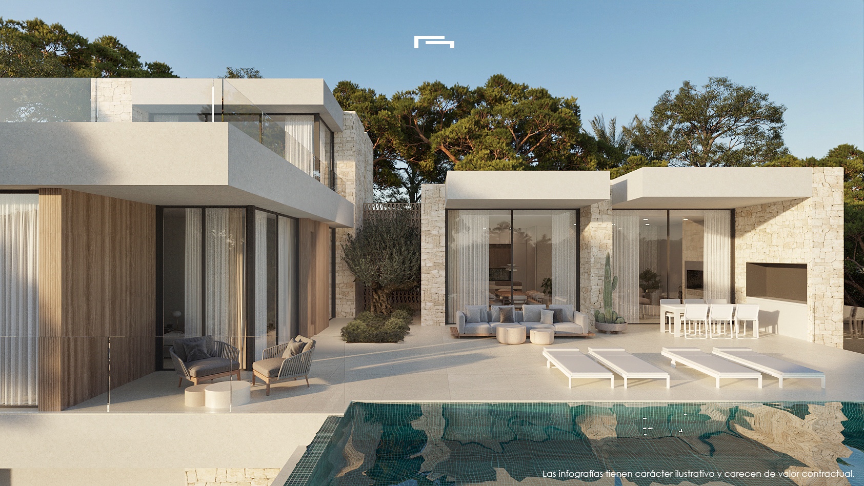 Moderne luxe villa in aanbouw met zeezicht in Benissa