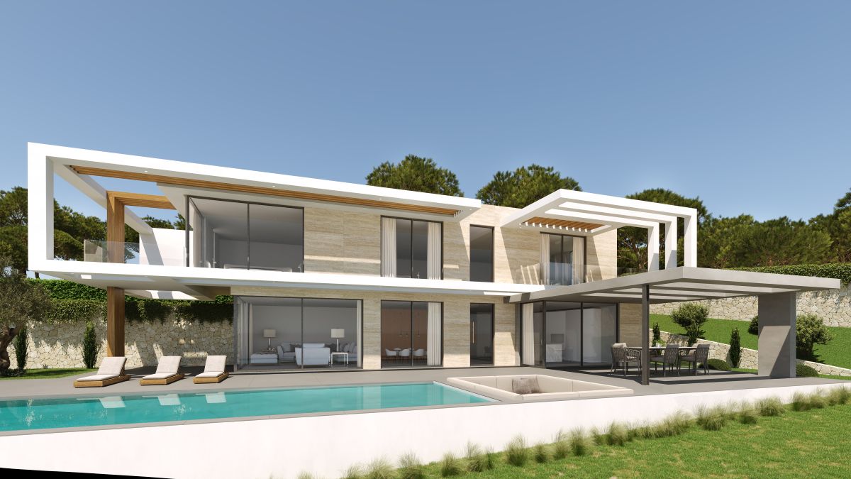 Nieuwbouw villa met valleizicht in Javea