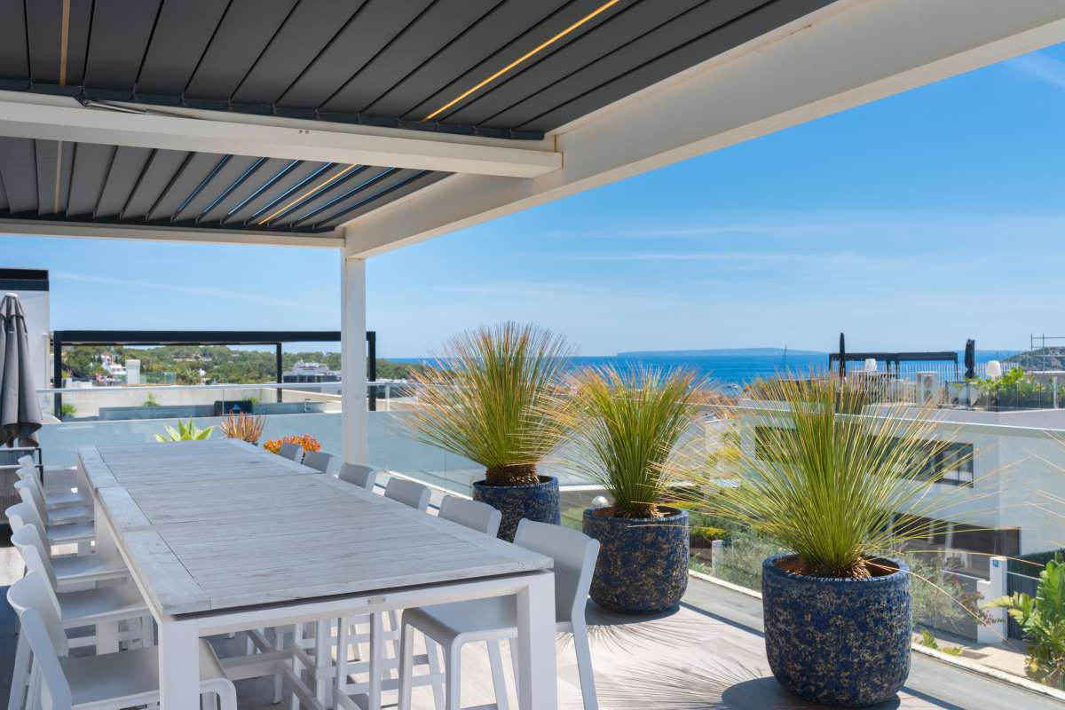 Exclusieve luxe villa met privé gym en zeezicht in Ses Torres – Ibiza