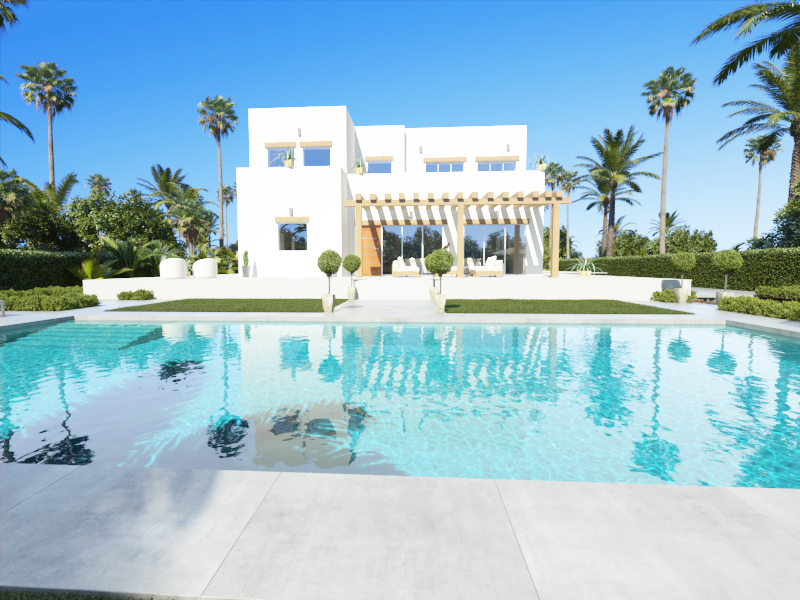Nieuw te bouwen villa met vrij uitzicht in Alcalali