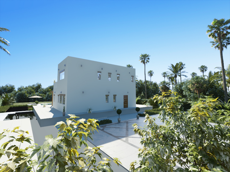 Nieuw te bouwen villa met vrij uitzicht in Alcalali