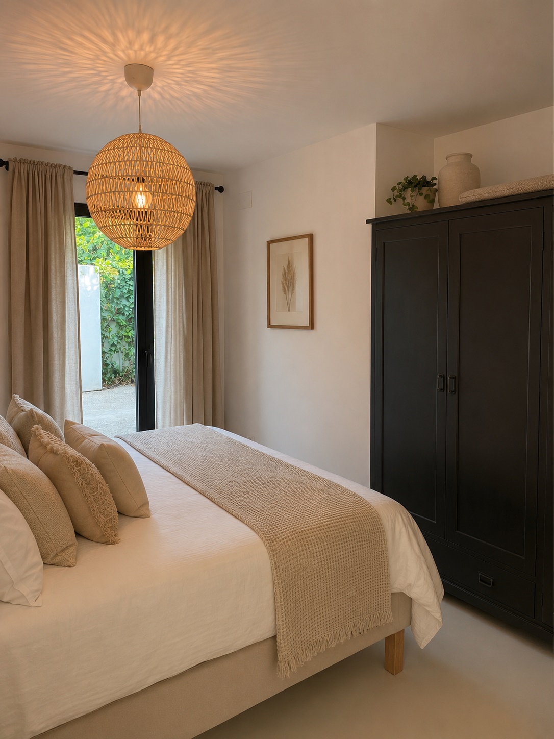 Ruime Ibiza stijl villa met zelfstandig groot gastenverblijf in Javea