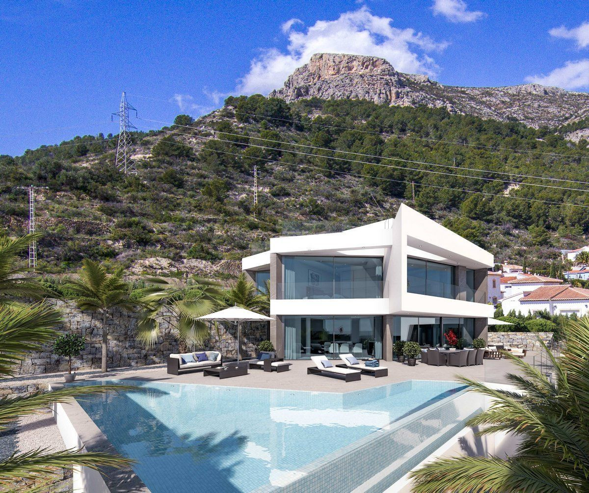 Luxe nieuwbouw villa met zeezicht in Calpe
