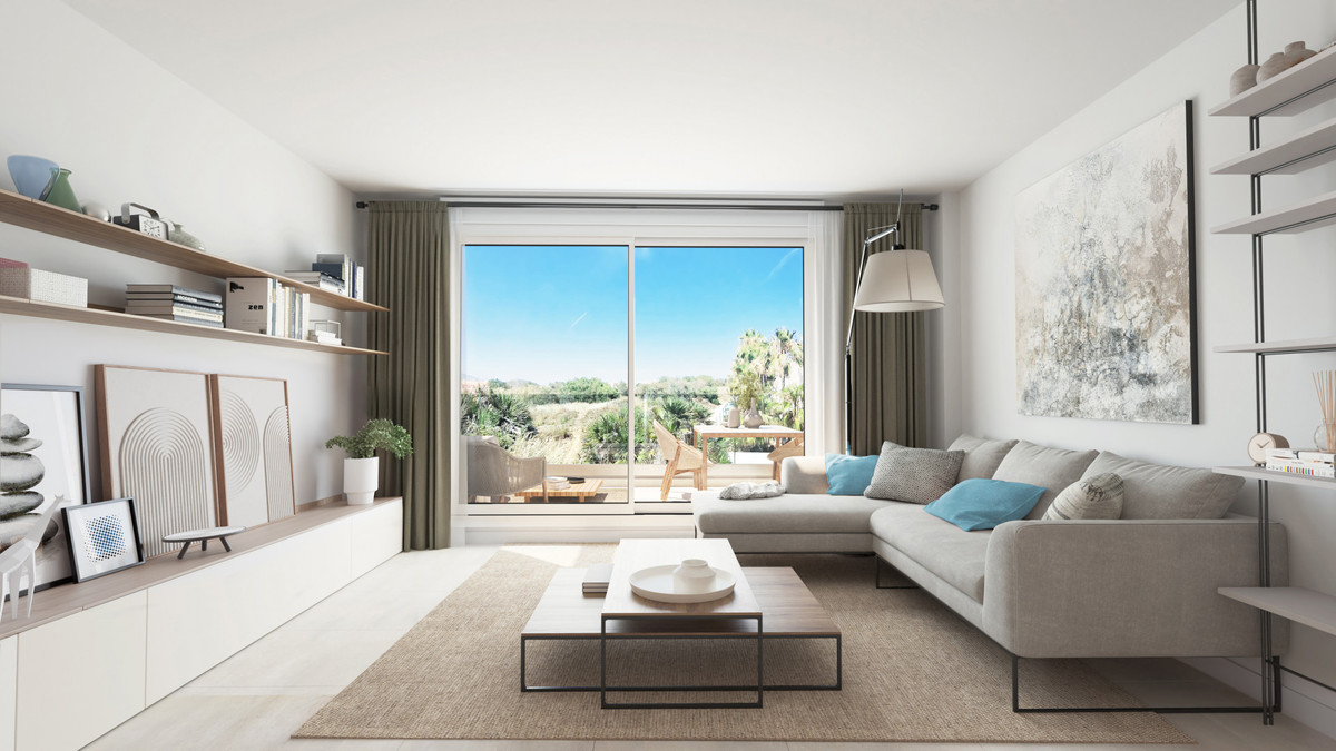 Nieuwbouw gelijkvloers appartement met tuin in Mijas Costa