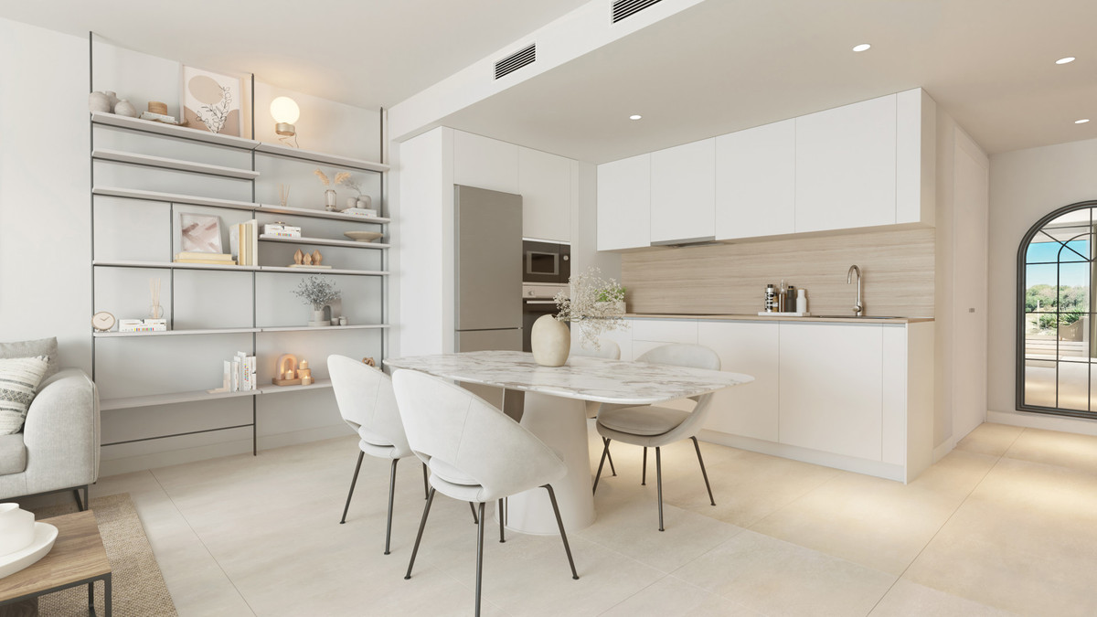 Nieuwbouw gelijkvloers appartement met tuin in Mijas Costa